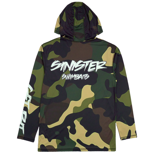 Sinister Swimbaits Performance Green Camo Hoodie