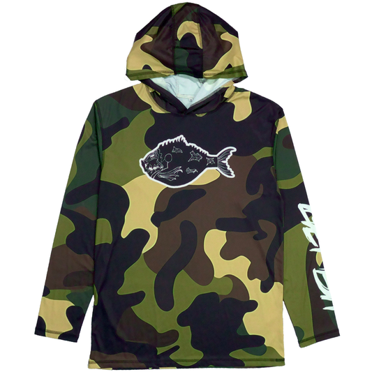 Sinister Swimbaits Performance Green Camo Hoodie